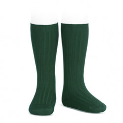 Calcetines Altos Basicos Canale Verde Botella