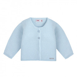 Chaqueta Larga Punto Azul Bebé