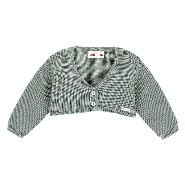 Chaqueta Corta Rebeca Punto Verde Seco